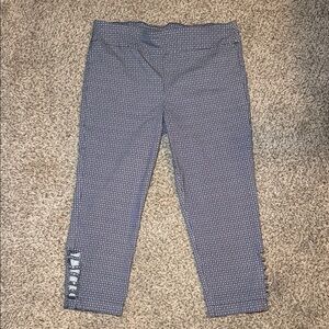 Attyre New York Patterned Business Casual Capri Size 16 Side Cutout Detail